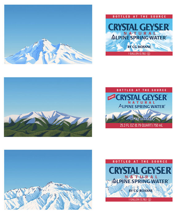 Crystal Geyser Sing Water Labels
