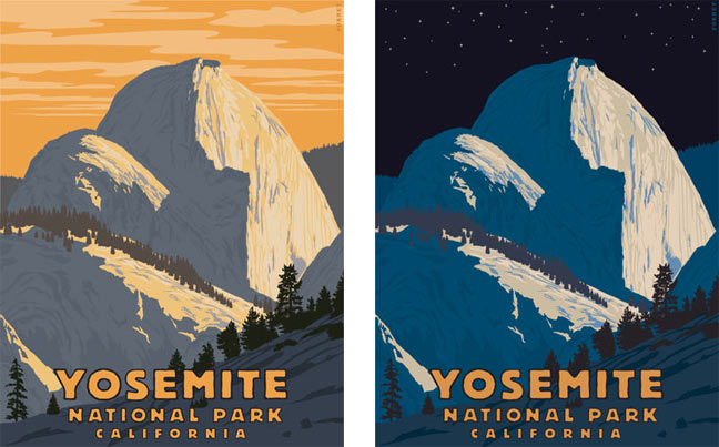 Two Yosemite posters