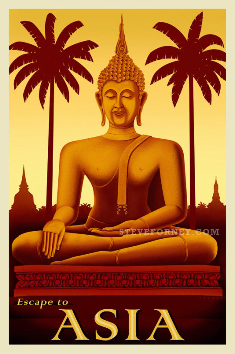 seated buddha illustration